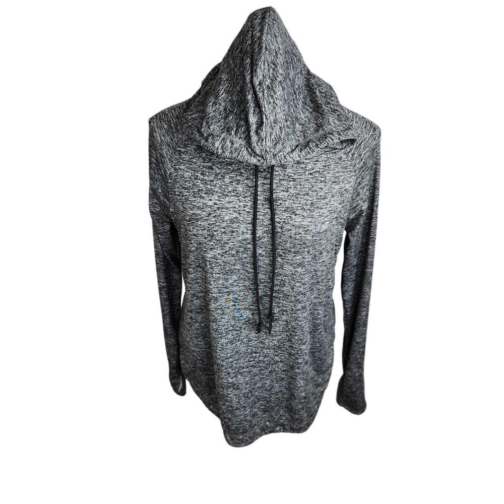 Athleta Uptempo Hoodie Sweatshirt Womens Small Heathered Gray - Picture 3 of 11